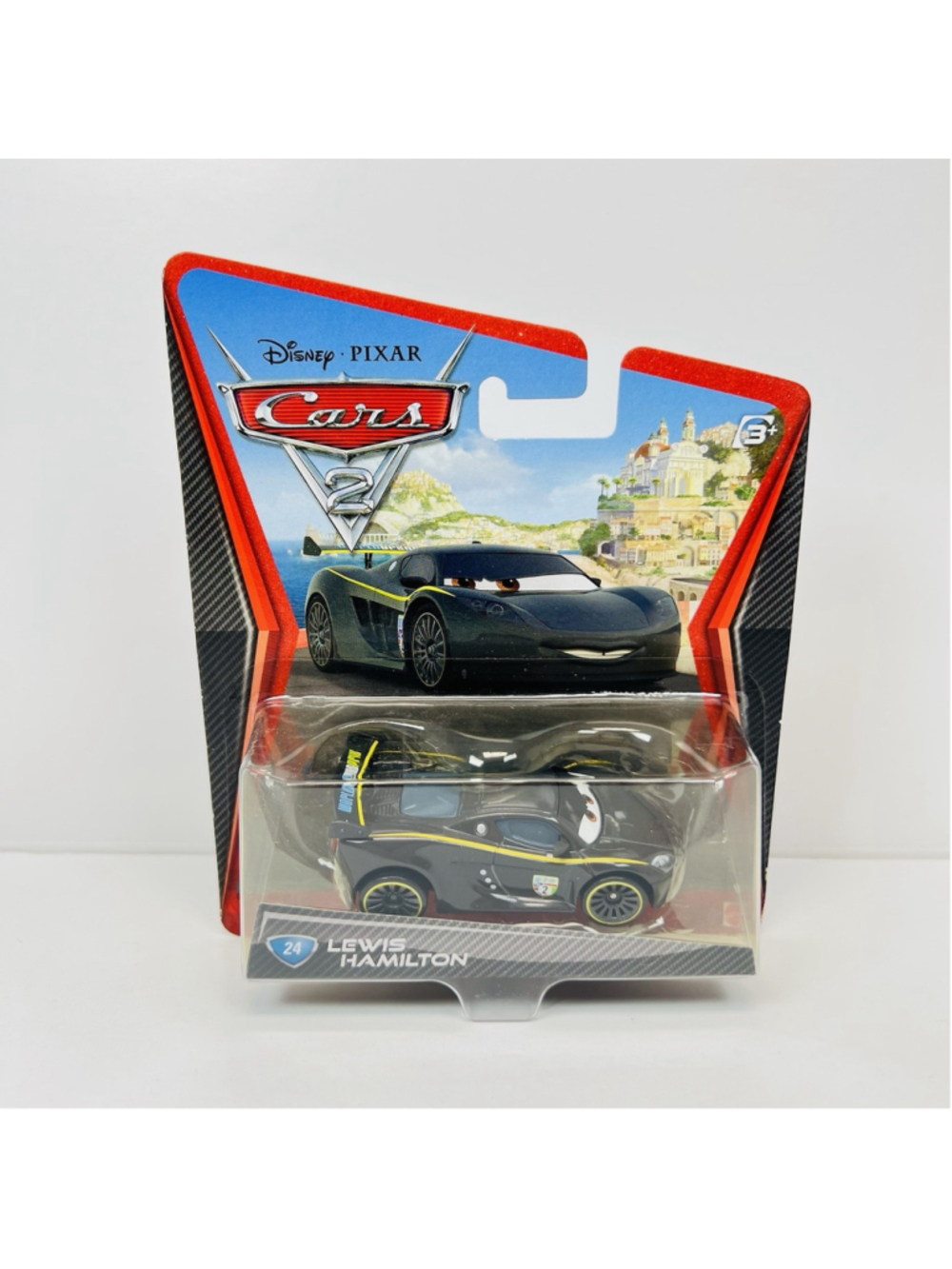 2010 Disney Pixar Cars 2 Lewis Hamilton #24 Diecast 1:55 V2819